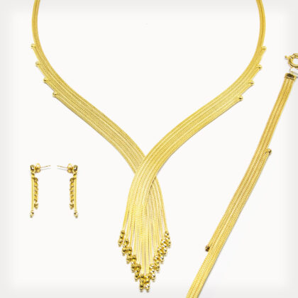 14 ayar kalze set