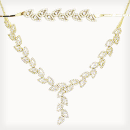 14 Ayar Yeşil Taşlı Set