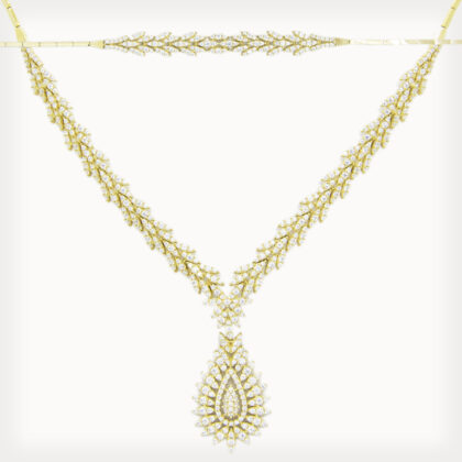 14 Ayar Yeşil Taşlı Set